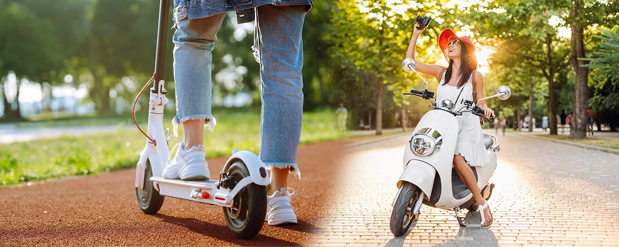 e-scooter-vs-roller e-scooter-vs-roller