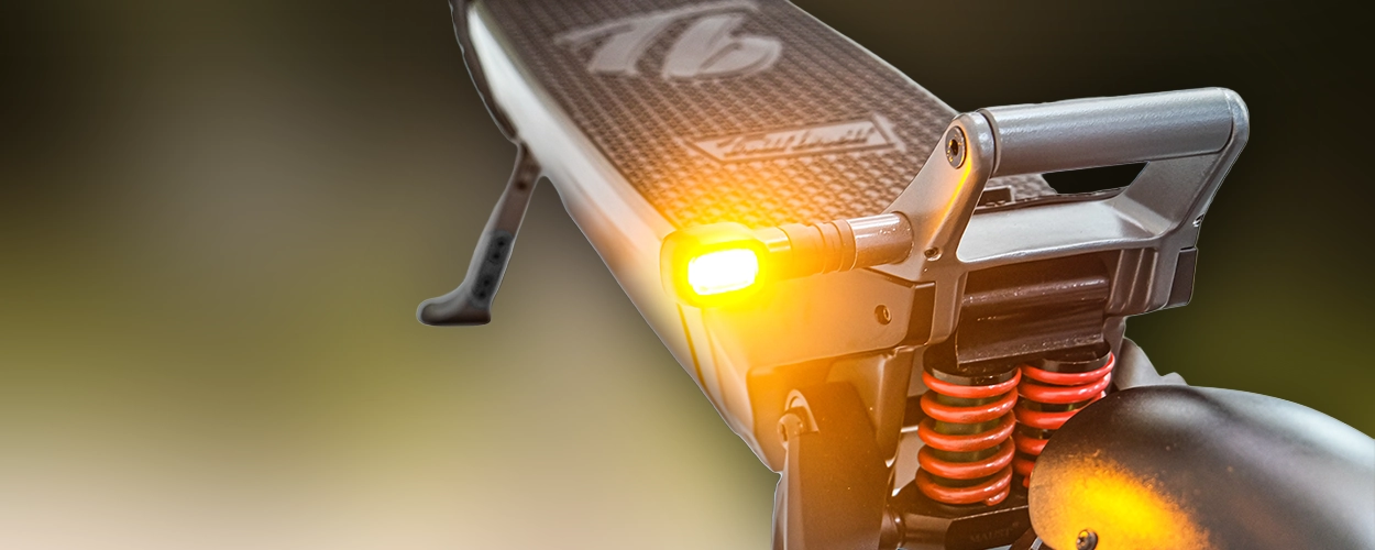 Beleuchtung auf einem Elektroroller