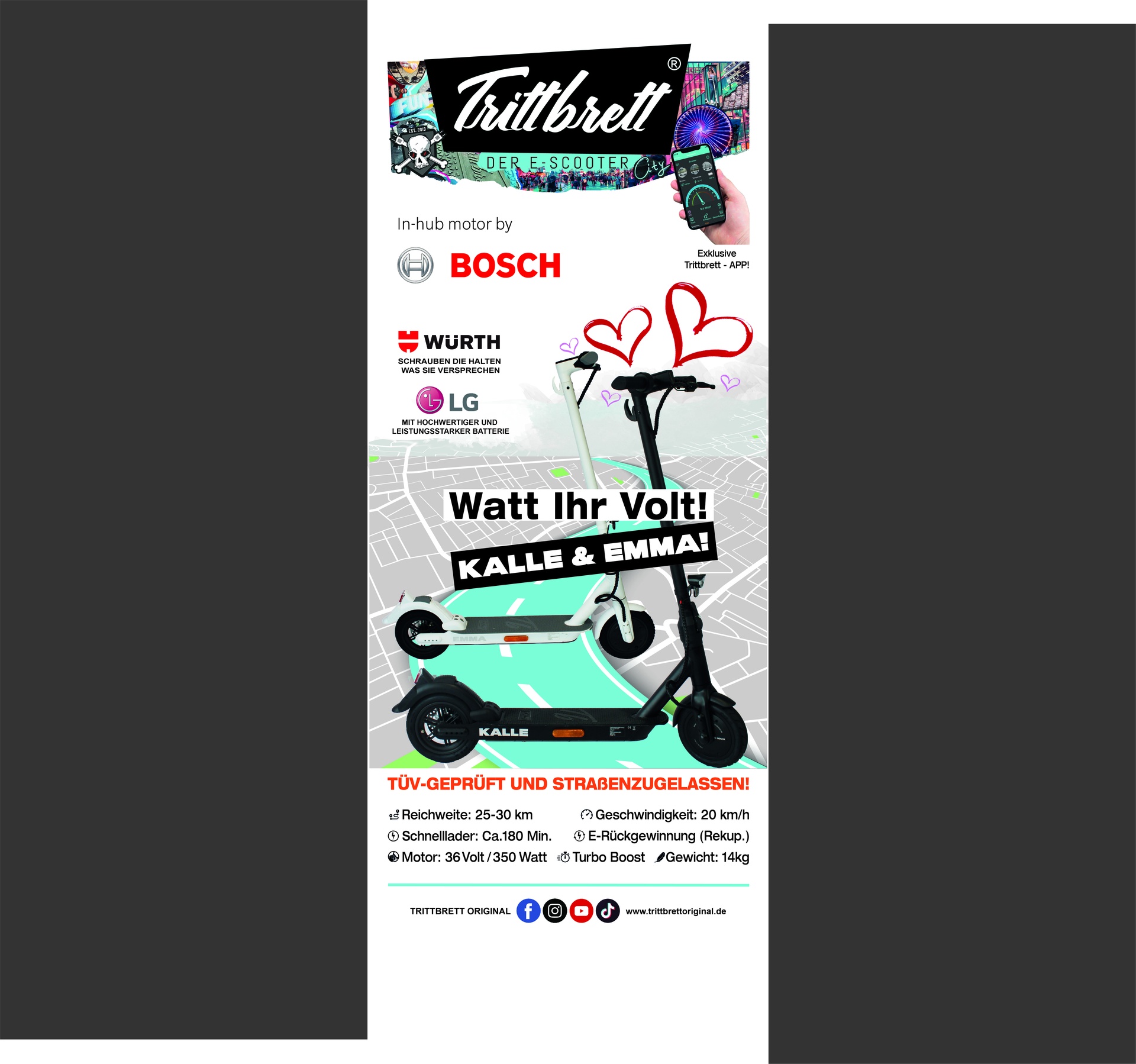 RollUp - Kalle/Emma 2022 - mit Gestell